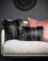 Black Coyote Square Cushion