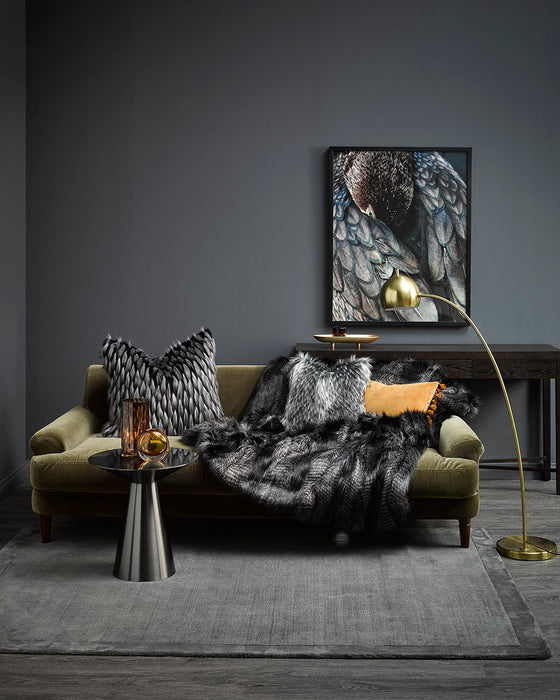 Black Coyote Throw