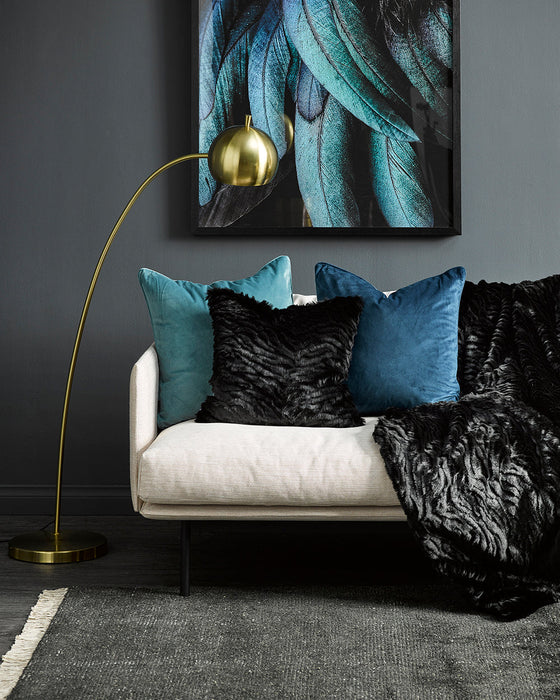 Black Tiger Square Cushion