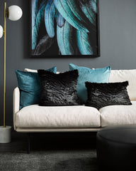 Black Tiger Square Cushion