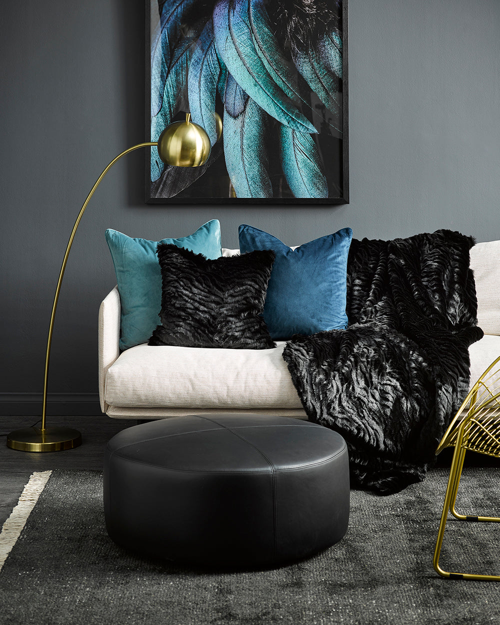Black Tiger Throw