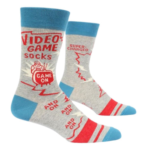 Blue Q Socks – Men's Crew – Video Game Socks