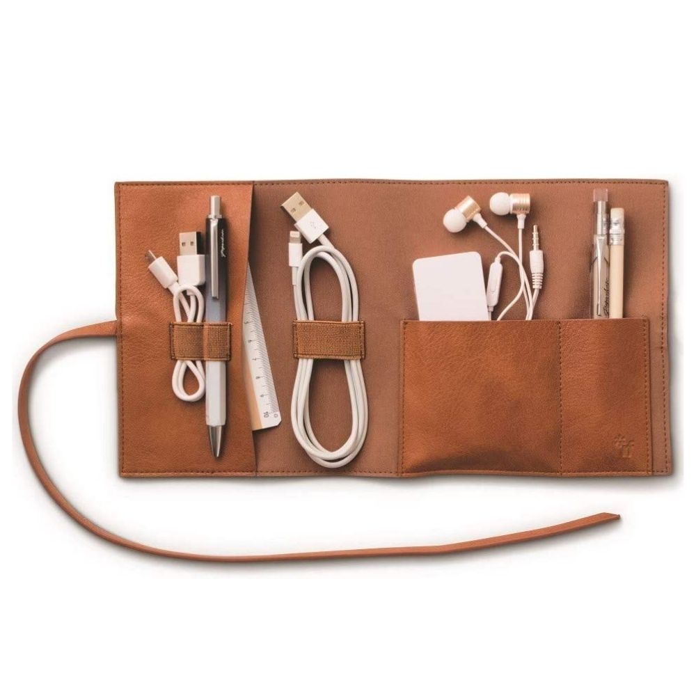 Bookaroo Travel Tech Tidy - Brown