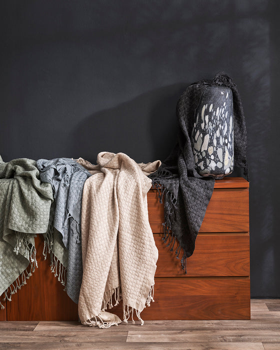 Capri Charcoal Throw