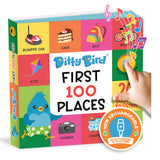 Ditty Bird First 100 Places Multi-Coloured