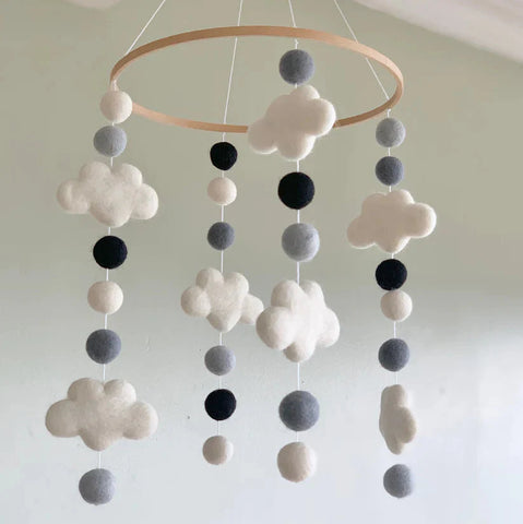 Cloud Felt Baby Mobile