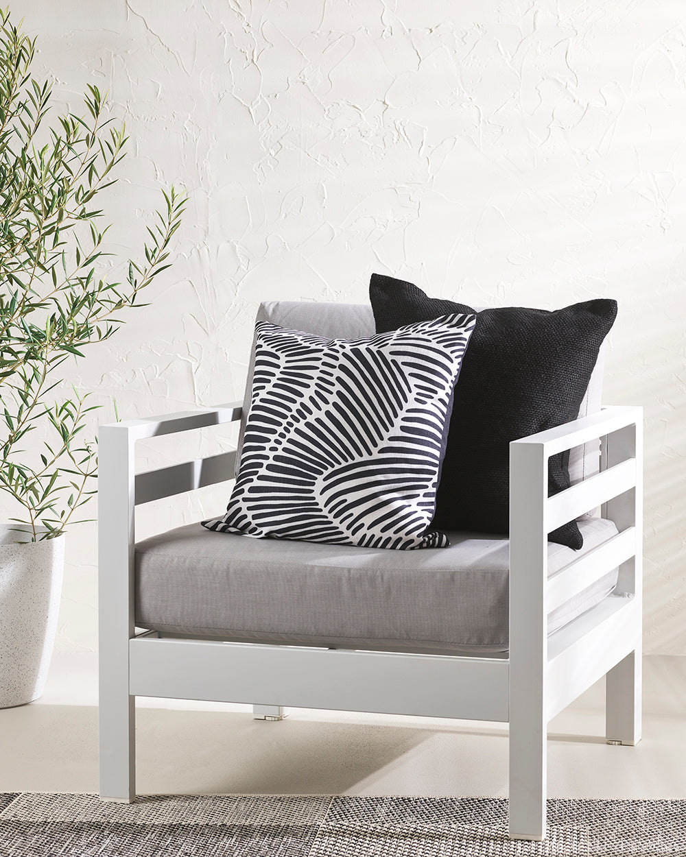 Contours Black Cushion