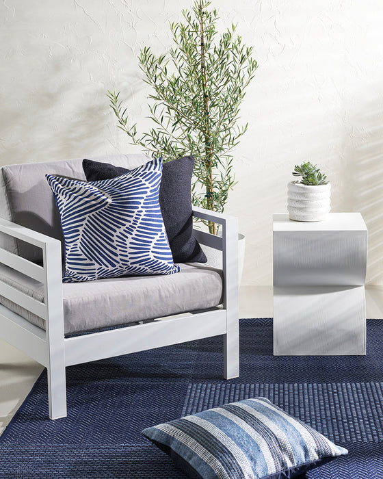 Contours Navy Cushion