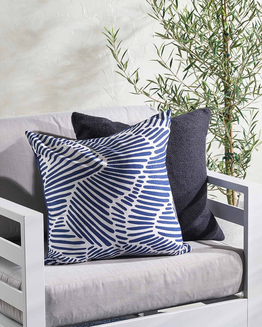 Contours Navy Cushion