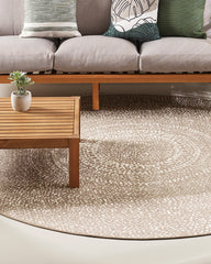 Cove Ecru Round Floor Rug