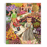 Galison Cottage Cats Foil Puzzle - 1000pc Multi-Coloured