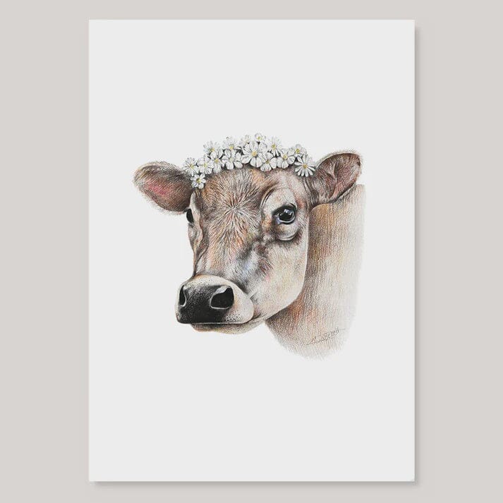 Daisy Cow - A4 Print