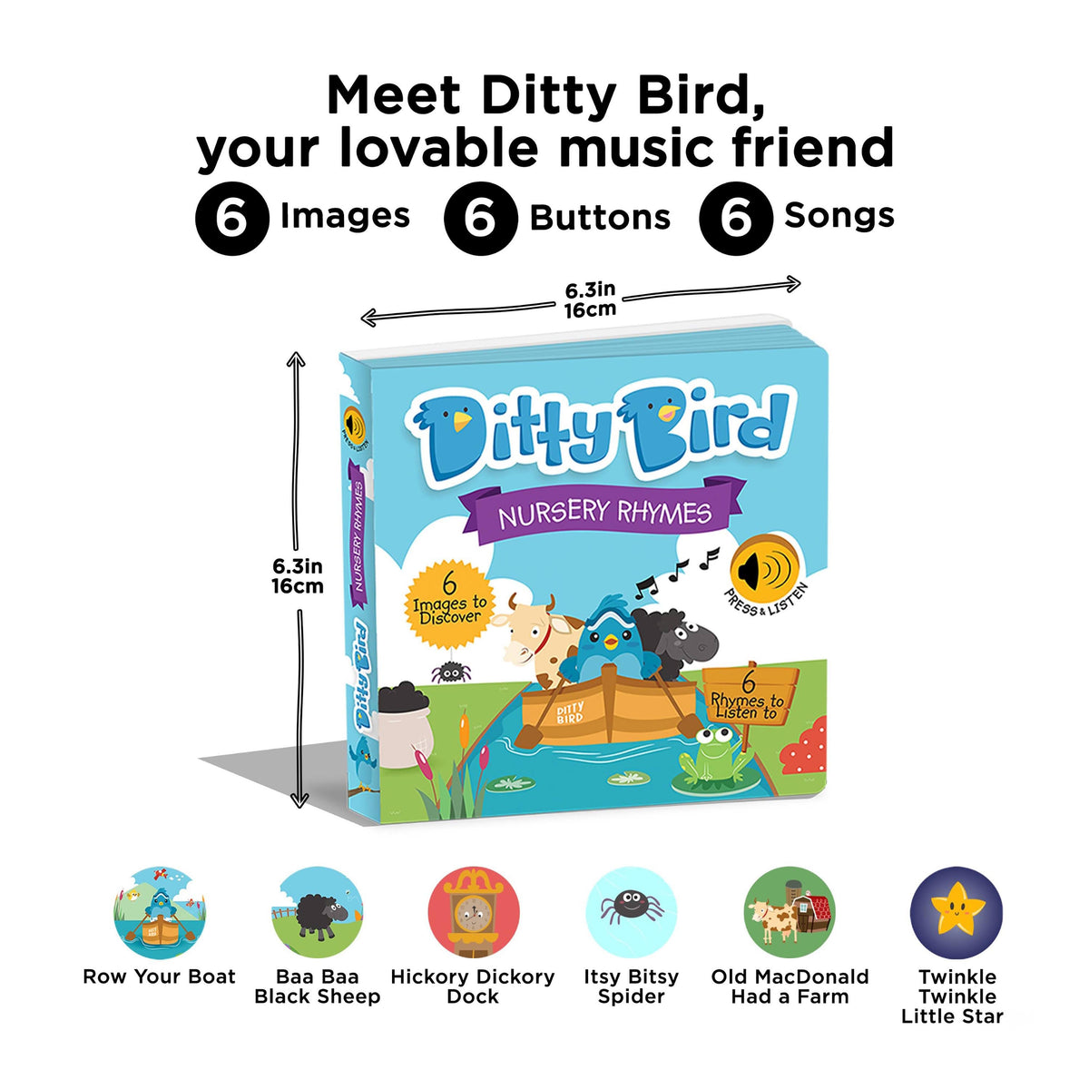 Ditty Bird Nursery Rhymes Multi-Coloured