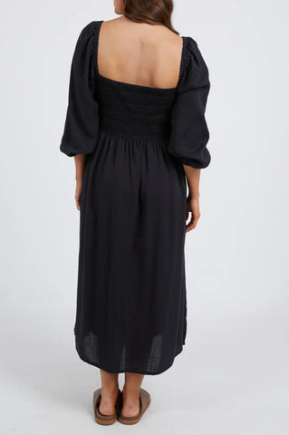 Dusk Midi Dress - Black