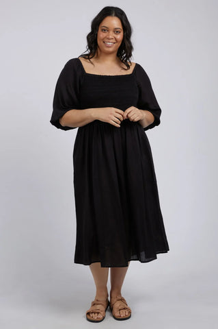 Dusk Midi Dress - Black