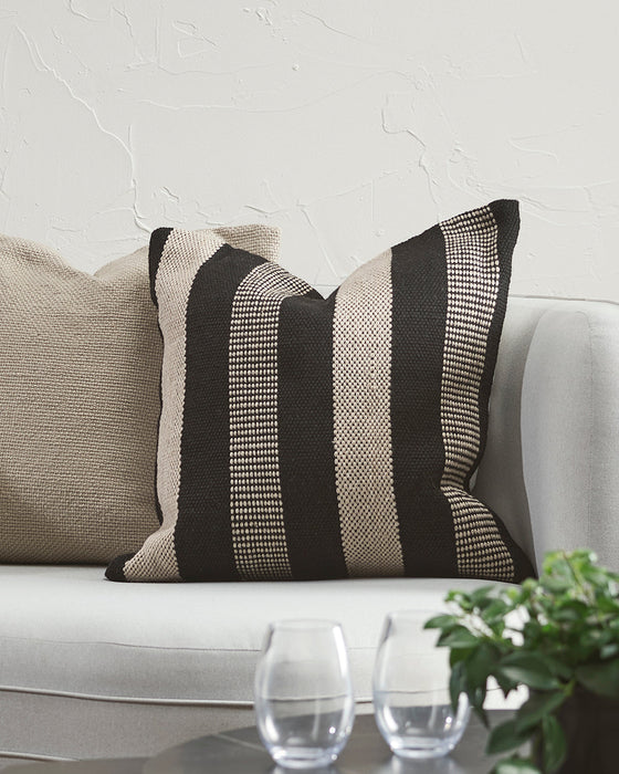 Easton Black/Taupe Cushion