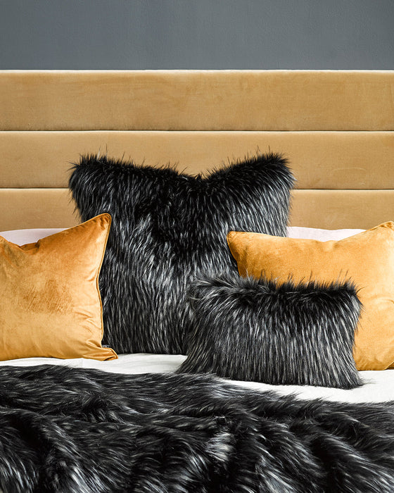 Ebony Plume Euro Cushion