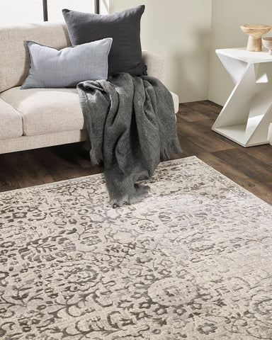 Eloise Silver Floor Rug