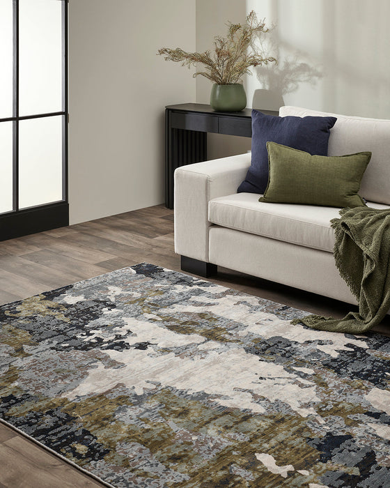 Emery Ink/Olive Floor Rug
