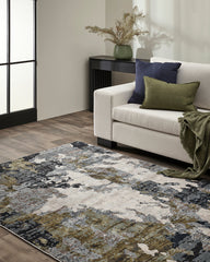 Emery Ink/Olive Floor Rug