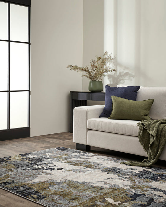 Emery Ink/Olive Floor Rug