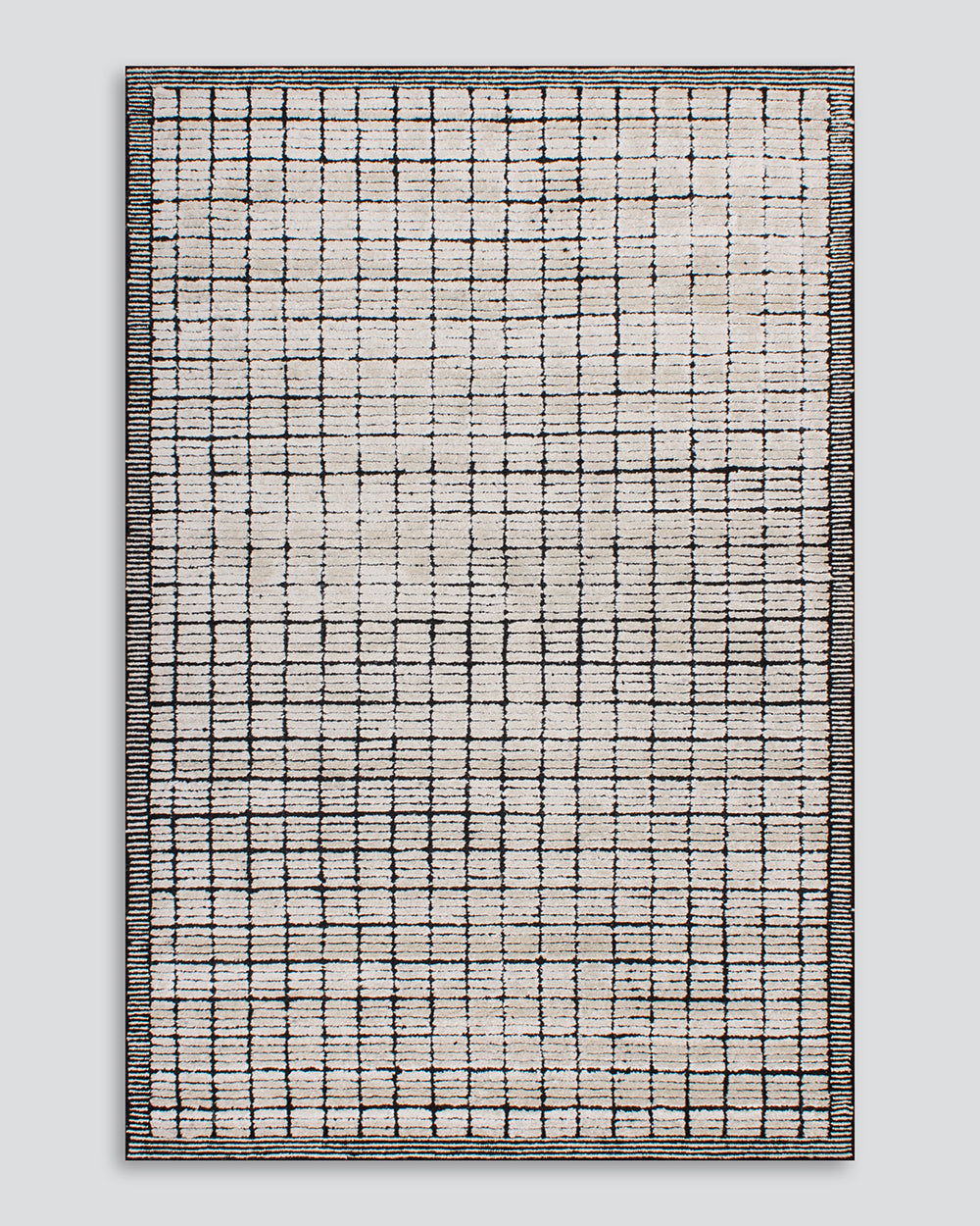 Enzo Black/Ivory 160x230cm Floor Rug