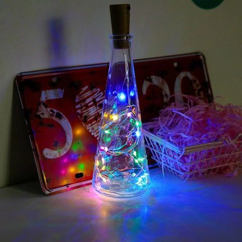 Bulk buy x12pcs Bottle Stopper with 20 Colorful  Lights 2M