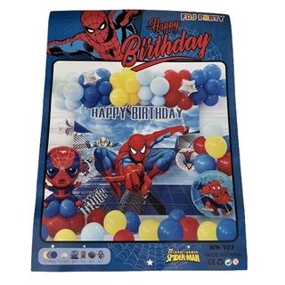 Birthday Balloon Set Spiderman -47pcs set