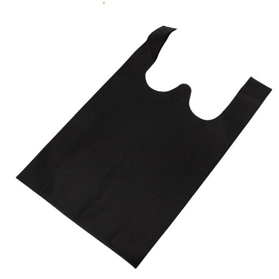 Bulk Buy Ecobag Non-Woven Shopping Bag 50x30x14cm Black Pack of 100