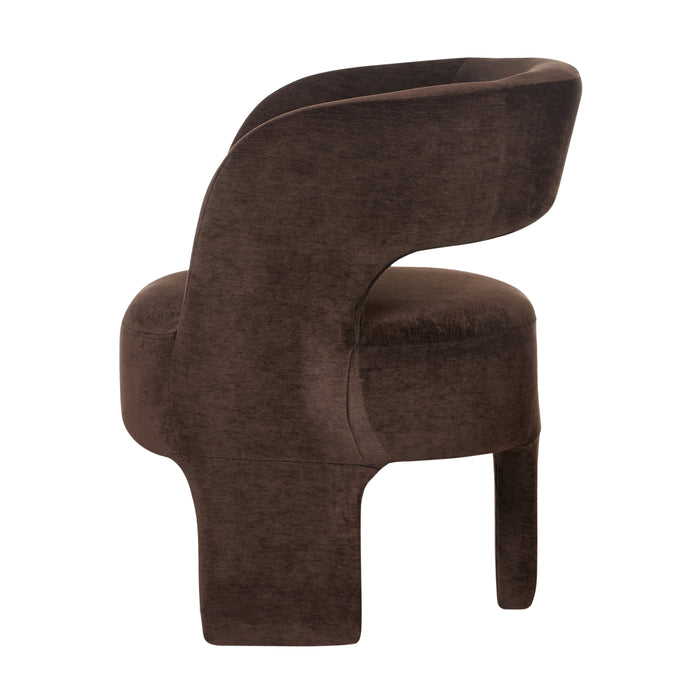 Amalfi Formes Armchair Brown Velvet 66x68x79cm