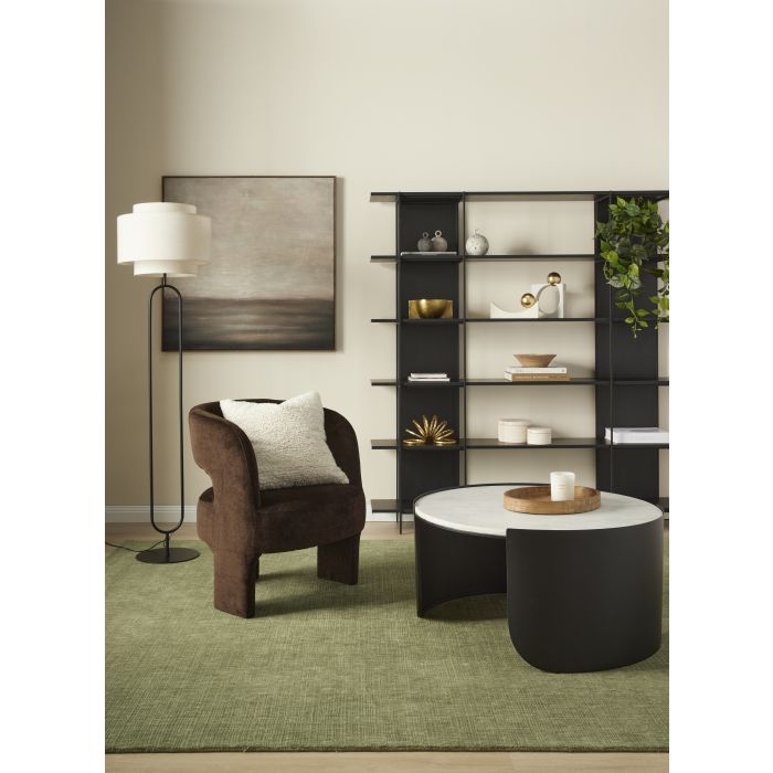 Amalfi Formes Armchair Brown Velvet 66x68x79cm