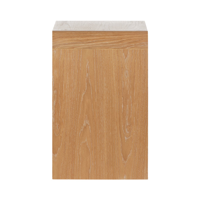 Amalfi Oslo Oak Timber Bedside Table Natural