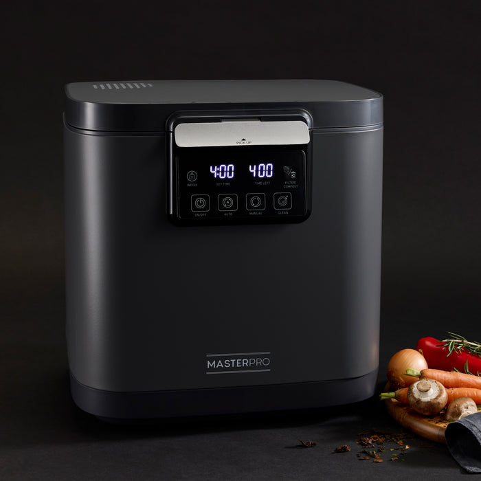 MasterPro XL 3.8L Smart Food Waste Disposal Dark Grey 33.5x26x33.8cm