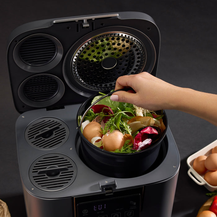 MasterPro XL 3.8L Smart Food Waste Disposal Dark Grey 33.5x26x33.8cm