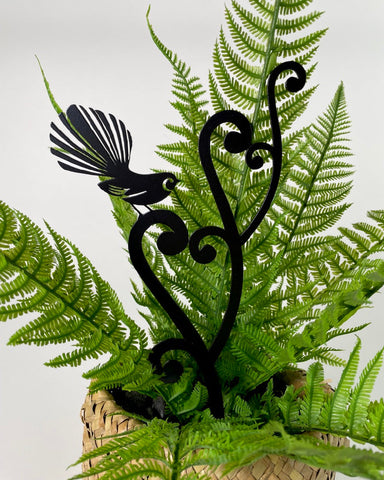 Garden Art - Koru & Piwakawaka- Fantail in Gift Box