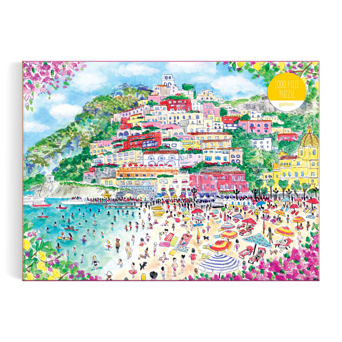 Galison Storrings Coast of Italy Puzzle - 1000pc Multi-Coloured