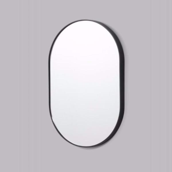 Bjorn Oval Mirror  Black 50 x 75 cm