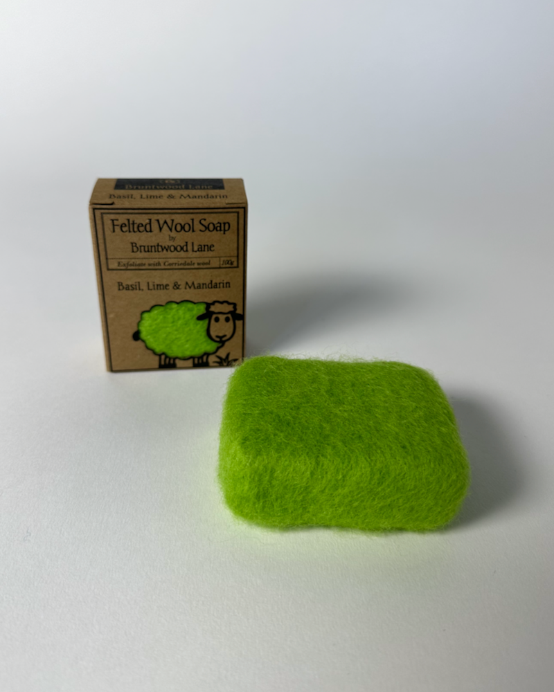 Felted Soap - Basil, Lime & Mandarin