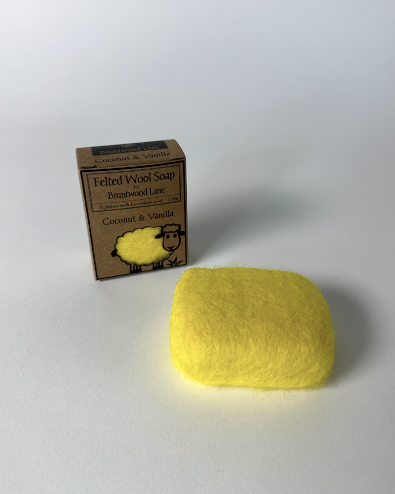 Felted Soap - Coconut & Vanilla