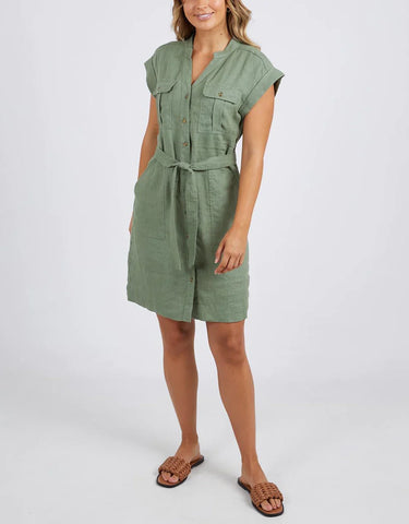 Harlow Dress - Khaki