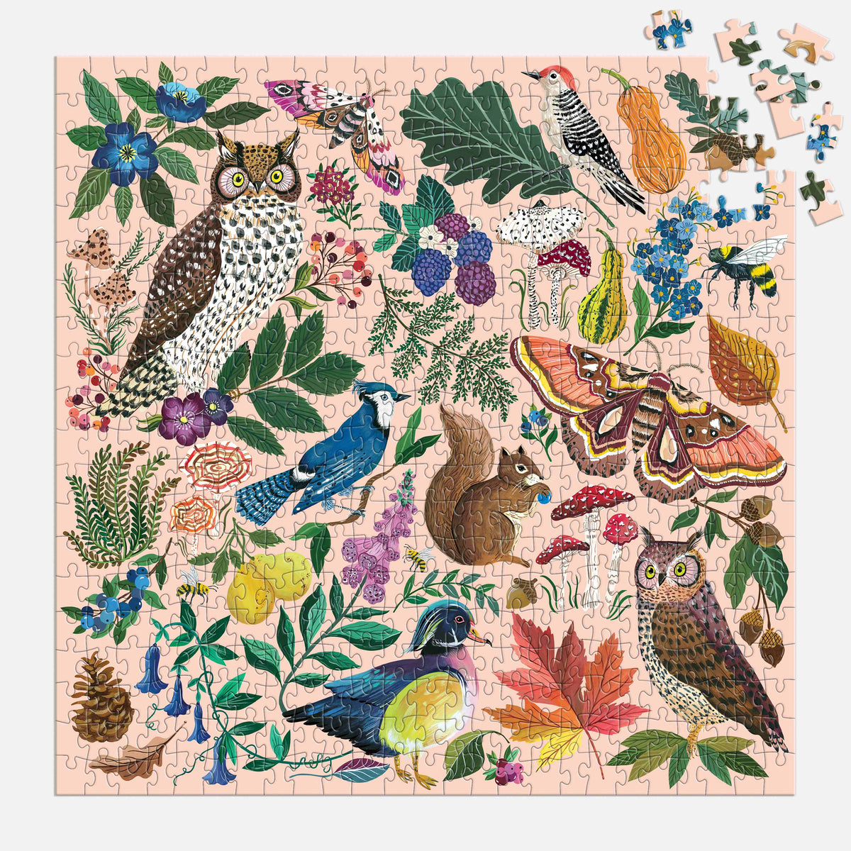 Galison Nature in Autumn Puzzle - 500pc Multi-Coloured