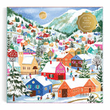 Galison Swiss Alpine Village Foil Puzzle - 500pc Multi-Coloured