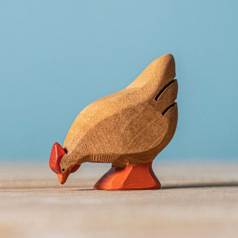 Bumbu Wooden Animal Farm | Brown Hen