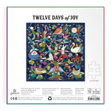 Galison Twelve Days of Joy Foil Puzzle - 500pc Multi-Coloured