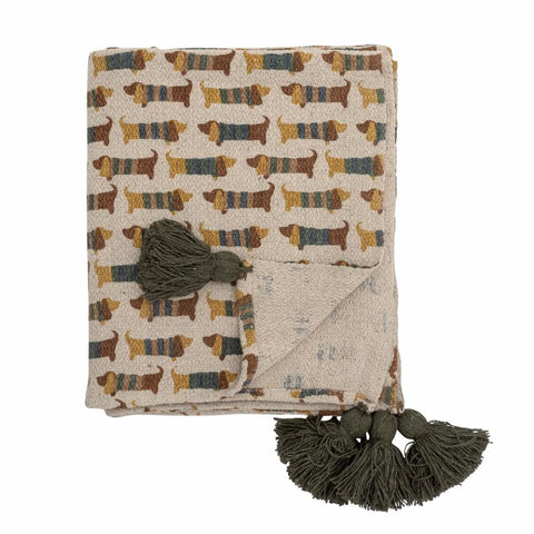 Bloomingville Throw Blanket | Charlie Dog