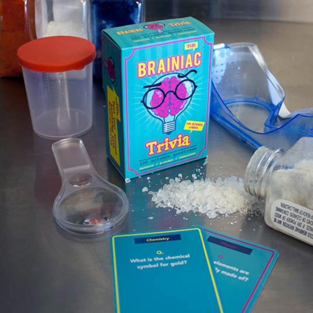 Brainiac Trivia Cards - For the Real Brain Box Quizers