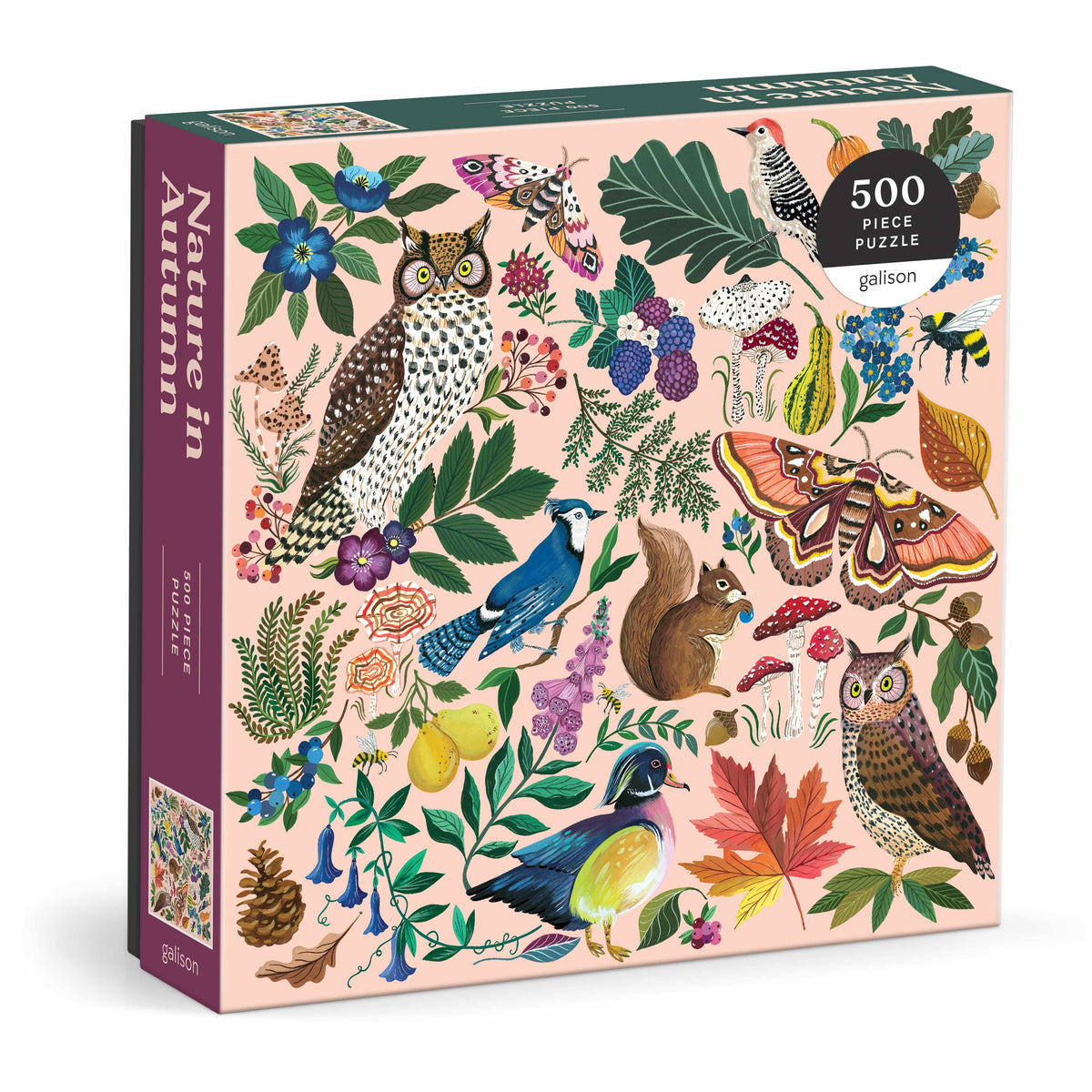 Galison Nature in Autumn Puzzle - 500pc Multi-Coloured