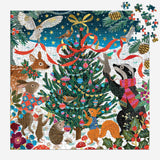 Galison Woodland Merrymakers Foil Puzzle - 500pc Multi-Coloured