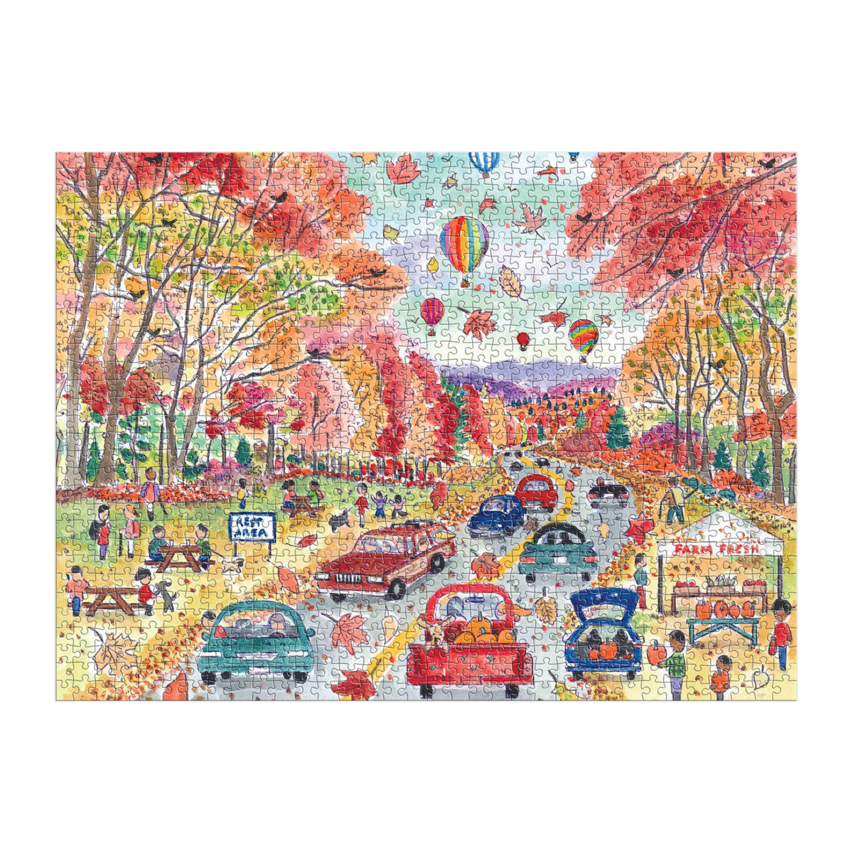 Galison Storrings Leaf Peeping Puzzle - 1000pc Multi-Coloured