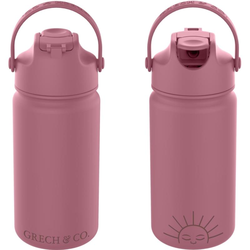 Bite + Sip Thermo Drink Bottle Mauve Rose 14oz